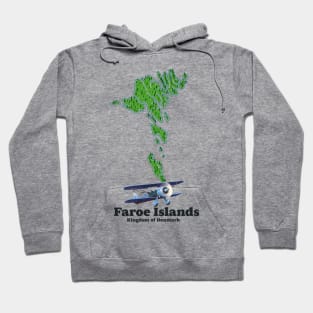 faroe islands kingdom of denmark map Hoodie